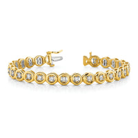 14k Add-A-Diamond Tennis Bracelet Mounting with 6 Heads-X853