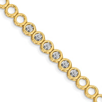 14k Add-A-Diamond Tennis Bracelet Mounting with 6 Heads-X853
