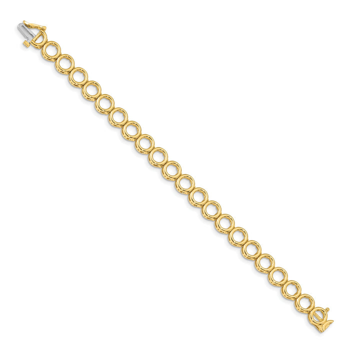 14k Holds 22 Stones up to 3.25mm, Add-a-Diamond Tennis Bracelet-X855