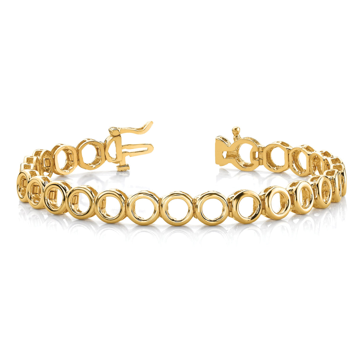 14k Holds 22 Stones up to 3.25mm, Add-a-Diamond Tennis Bracelet-X855