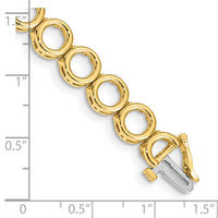 14k Holds 22 Stones up to 3.25mm, Add-a-Diamond Tennis Bracelet-X855