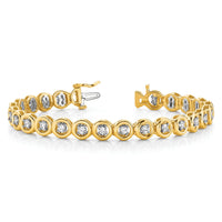 14k Holds 22 Stones up to 3.25mm, Add-a-Diamond Tennis Bracelet-X855