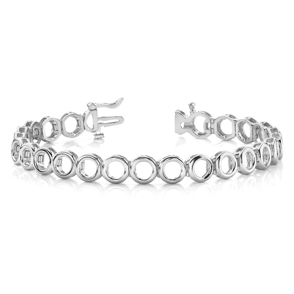 14k WG Holds 22 Stones up to 3.25mm, Add-a-Diamond Tennis Bracelet-X855W