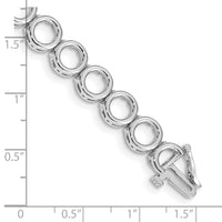 14k WG Holds 22 Stones up to 3.25mm, Add-a-Diamond Tennis Bracelet-X855W