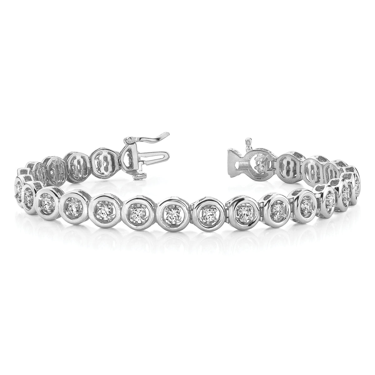 14k WG Holds 22 Stones up to 3.25mm, Add-a-Diamond Tennis Bracelet-X855W