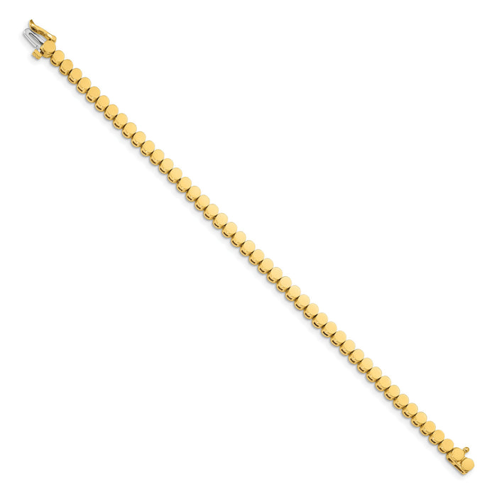 14k Holds 47 Stones up to 2.75mm, Add-A-Diamond Bracelet-X858