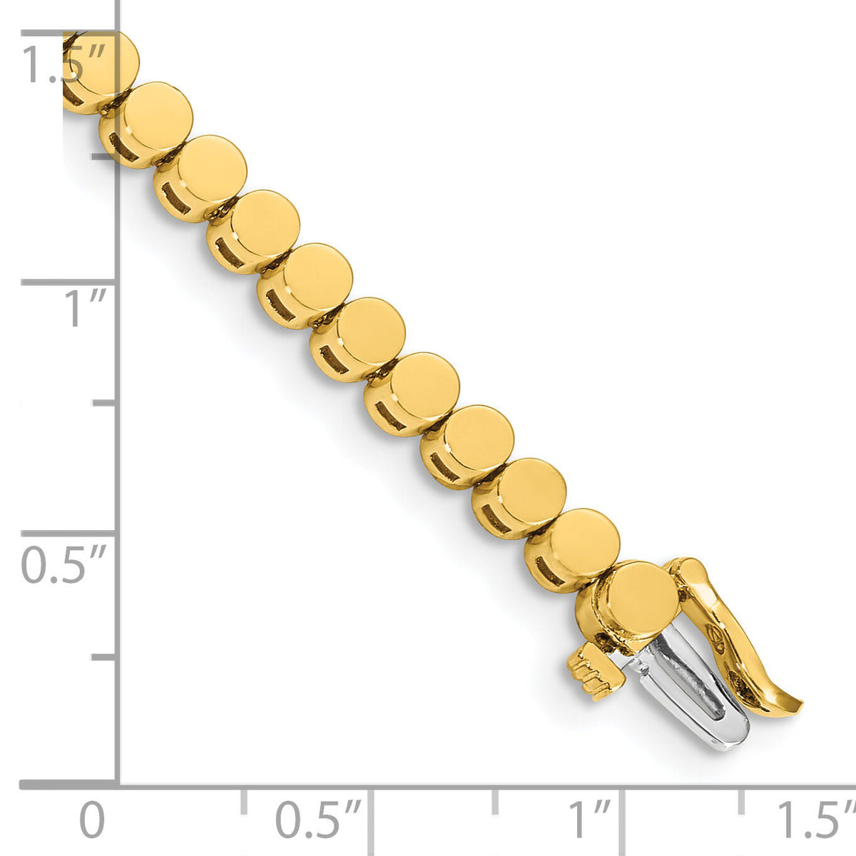 14k Holds 47 Stones up to 2.75mm, Add-A-Diamond Bracelet-X858