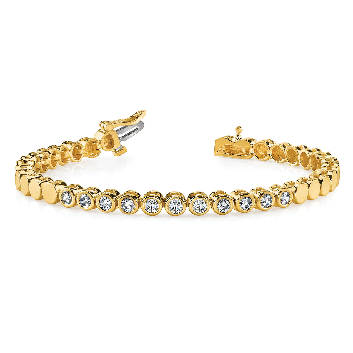 14k Holds 47 Stones up to 2.75mm, Add-A-Diamond Bracelet-X858