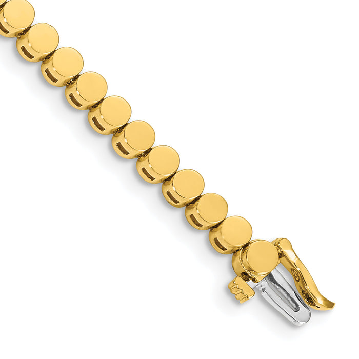 14k Holds 47 Stones up to 2.75mm, Add-A-Diamond Bracelet-X858