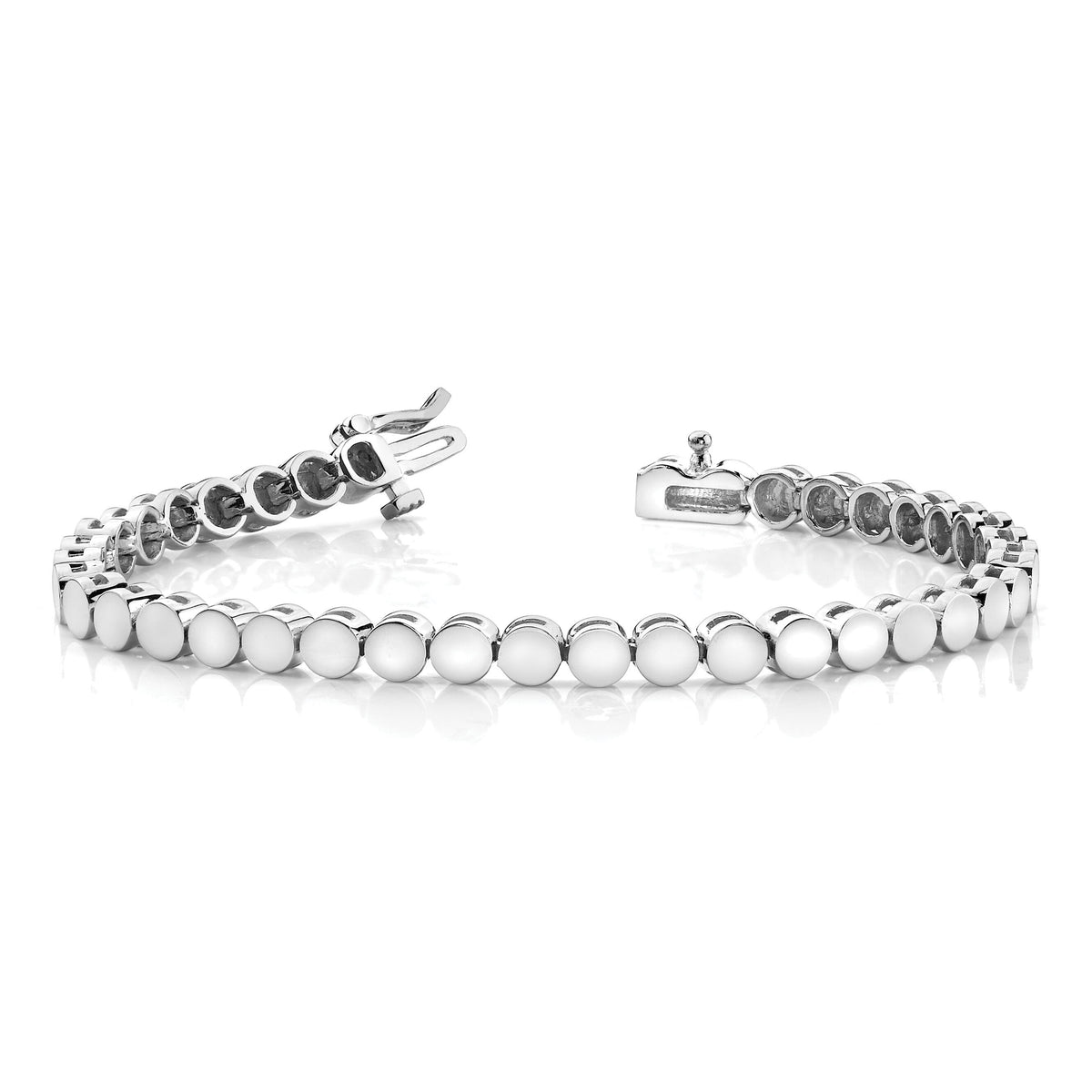 14k WG Holds 47 Stones up to 2.75mm, Add-A-Diamond Bracelet-X858W