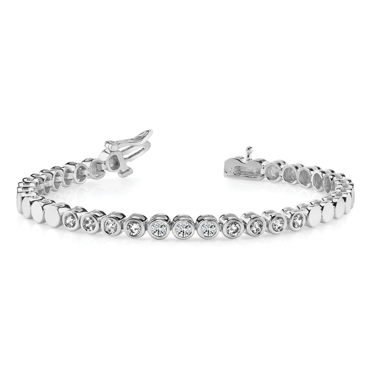 14k WG Holds 39 Stones up to 3mm, Add-a-Diamond Bracelet-X861W