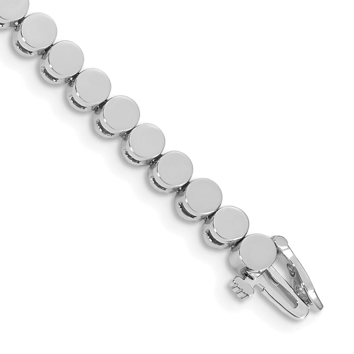 14k WG Holds 39 Stones up to 3mm, Add-a-Diamond Bracelet-X861W