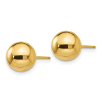 14k Polished 8mm Ball Post Earrings-X8MMG