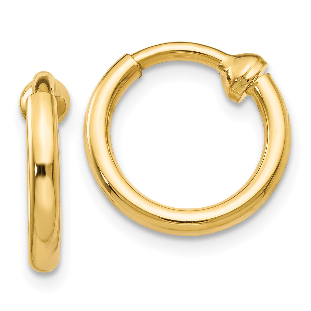 14k Non-Pierced Hoop Earrings-X93