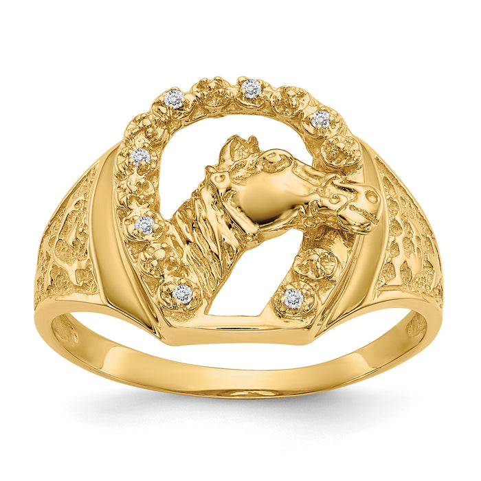 14k AA Diamond men's ring-X9463AA