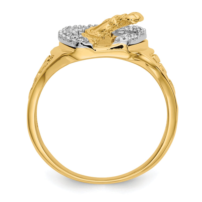 14k Two-tone AA Diamond men's ring-X9464AA