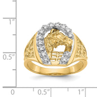 14k Two-tone AA Diamond men's ring-X9464AA