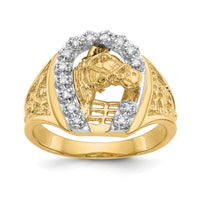 14k Two-tone AA Diamond men's ring-X9464AA
