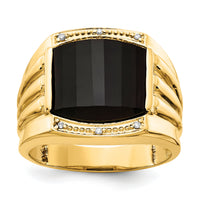 14k AA Diamond men's ring-X9471AA