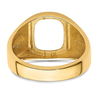 14k Polished Mens Diamond and Onyx Ring Mounting-X9472