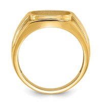 14k Men's Onyx Ring Mounting-X9477