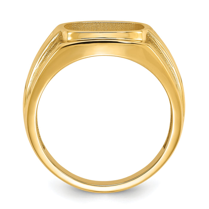 14k Men's Onyx Ring Mounting-X9477