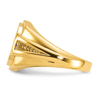 14k Men's Onyx Ring Mounting-X9477