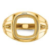 14k Men's Onyx Ring Mounting-X9477
