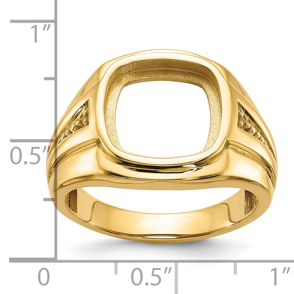14k Men's Onyx Ring Mounting-X9477