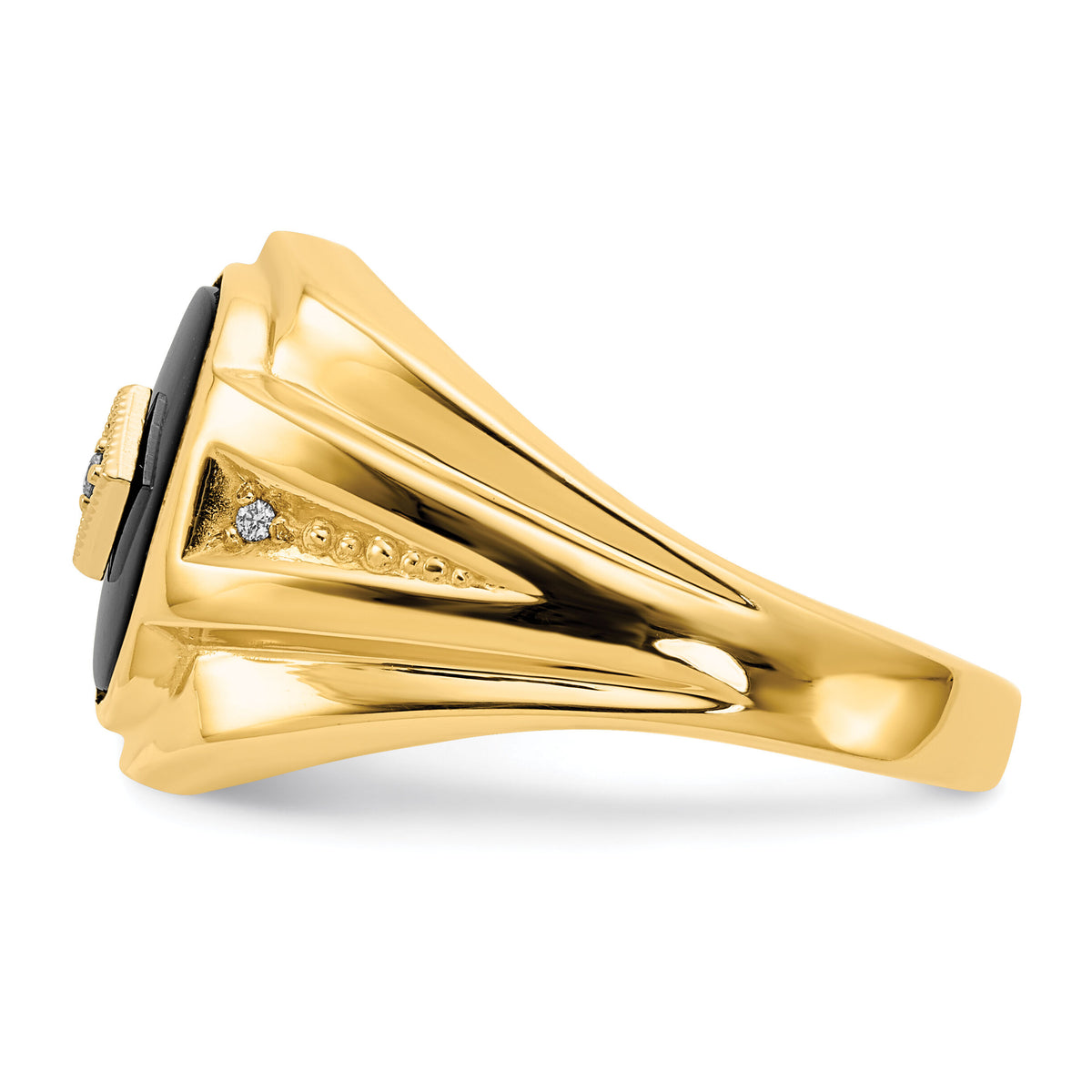 14k A Diamond men's ring-X9477A