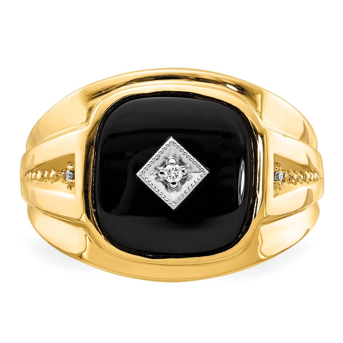 14k A Diamond men's ring-X9477A