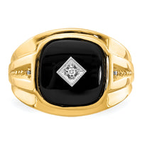 14k A Diamond men's ring-X9477A