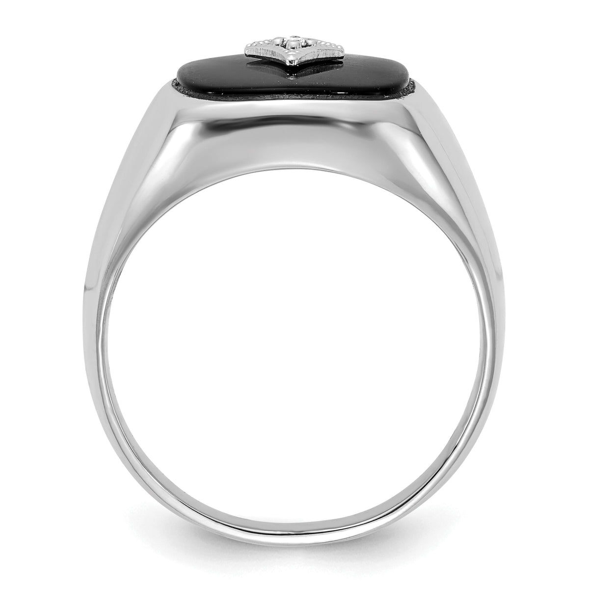 14k White Gold AA Diamond men's ring-X9478WAA
