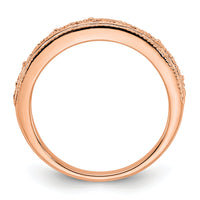 14k Rose Gold Filigree Band-X9494