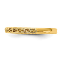 14k Filigree Band-X9499