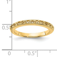 14k Filigree Band-X9499
