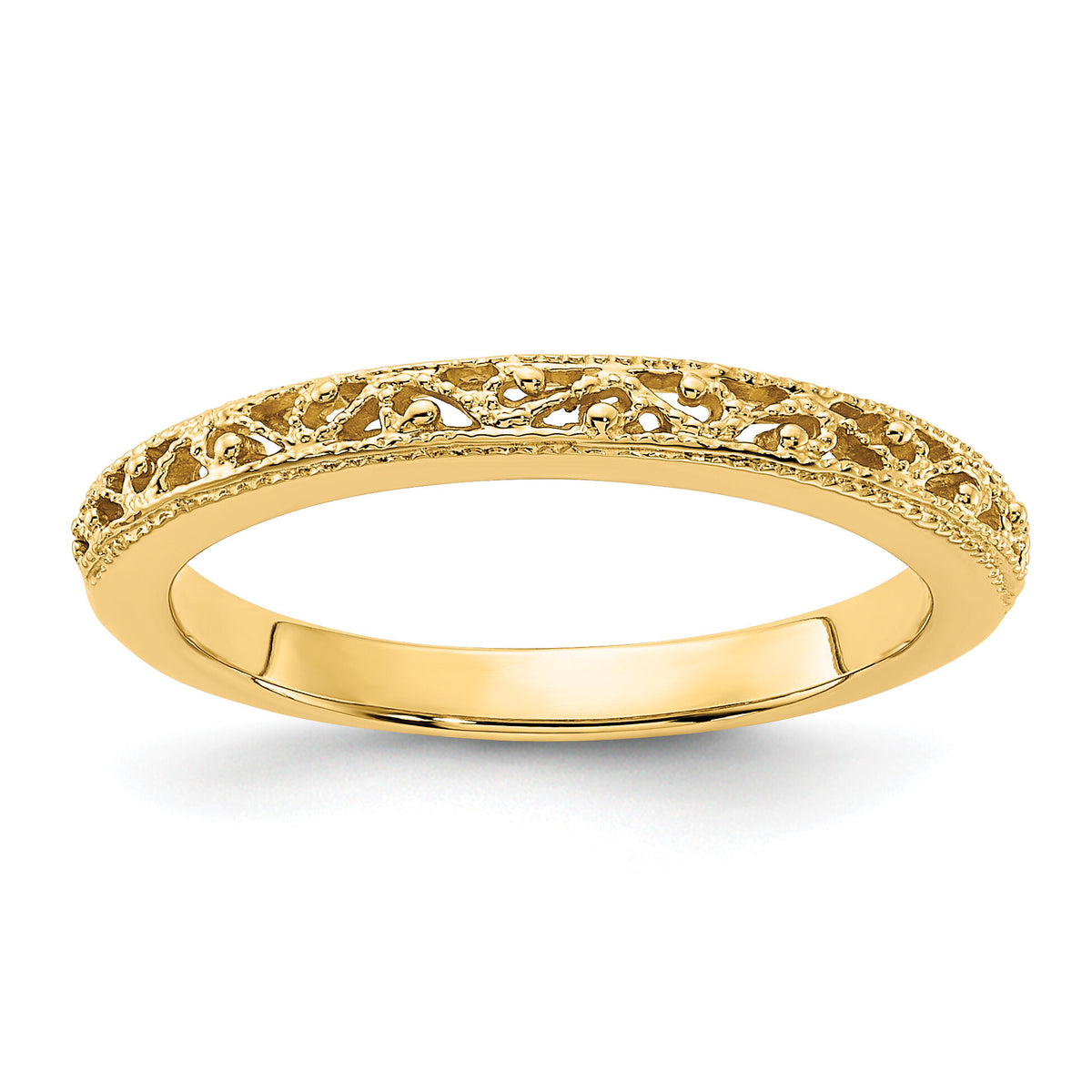 14k Filigree Band-X9499
