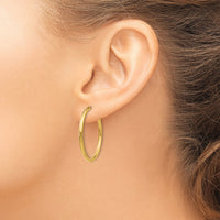 14K Non-Pierced Hoop Earrings-X95