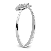 14k White Gold .03ct. Diamond Fancy Ring Mounting-X9599