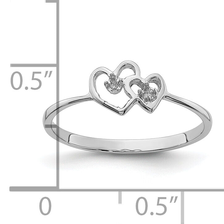 14k White Gold .03ct. Diamond Fancy Ring Mounting-X9599