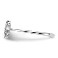 14k White Gold Polished AA Diamond ring-X9602AA