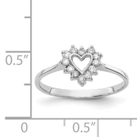 14k White Gold Polished AA Diamond ring-X9602AA