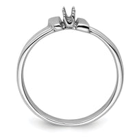 14k White Gold Ring Mounting-X9613