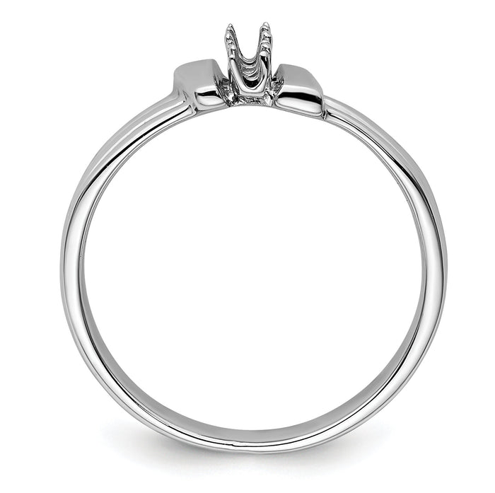 14k White Gold Ring Mounting-X9613