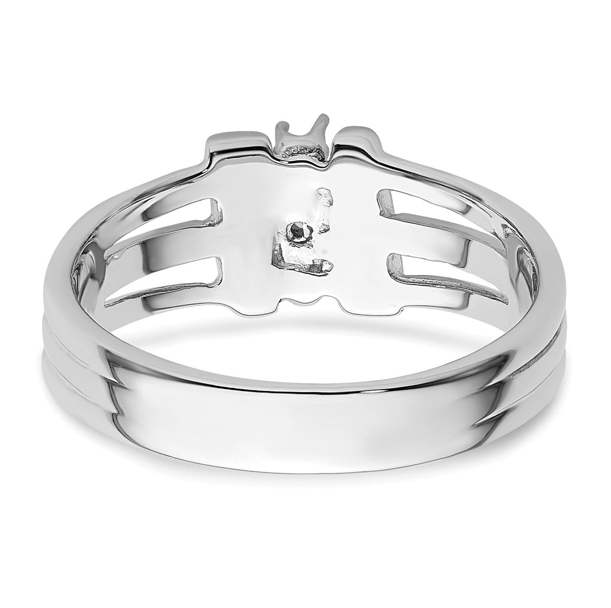 14k White Gold Ring Mounting-X9613