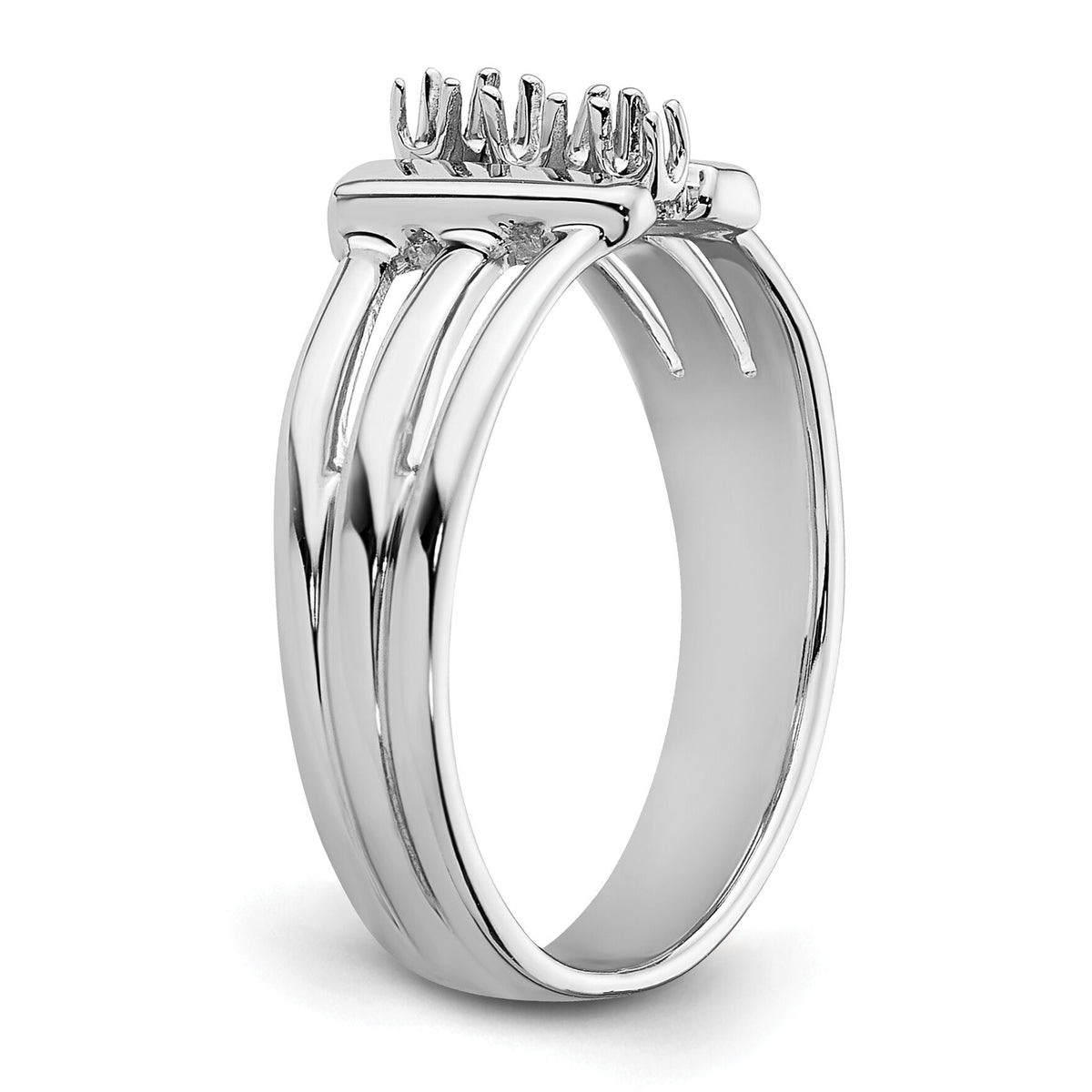 14k White Gold Ring Mounting-X9613