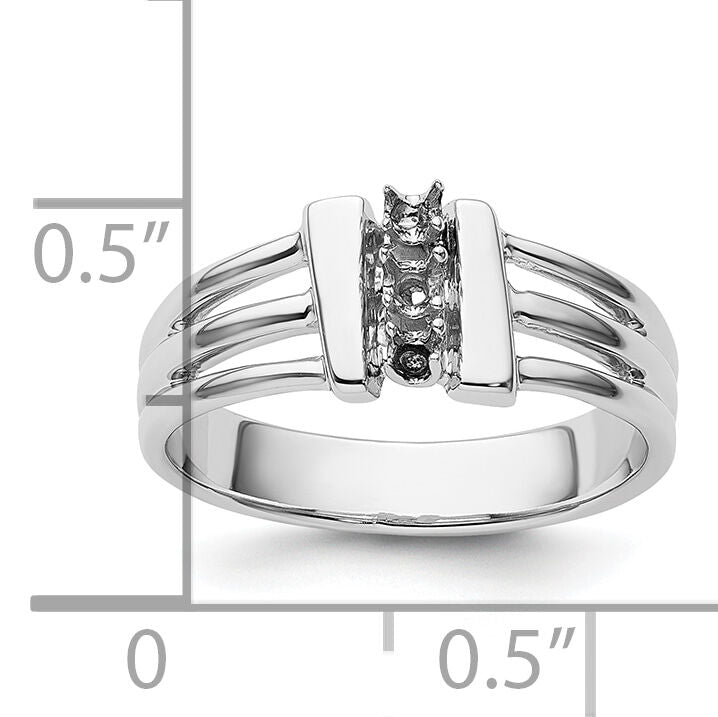 14k White Gold Ring Mounting-X9613