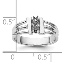 14k White Gold Ring Mounting-X9613