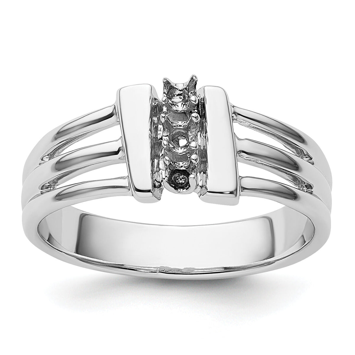 14k White Gold Ring Mounting-X9613
