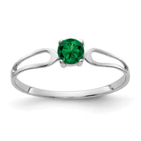 14k White Gold 4mm Mount St. Helens ring-X9673MS